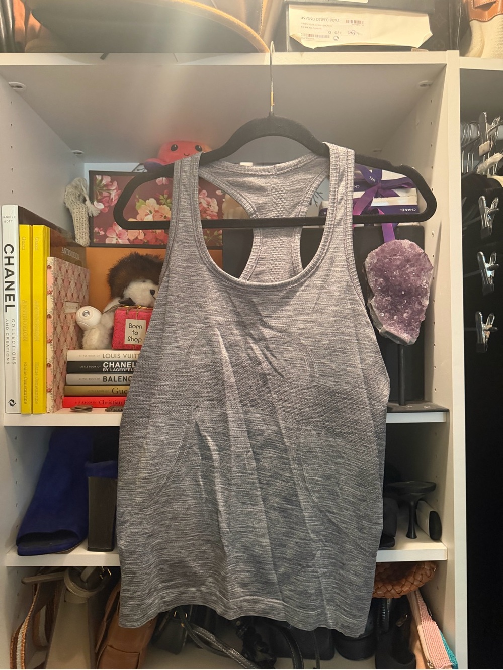 Lululemon Gray Racerback Athletic Tank Top